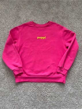 Poppi x Target Hot Pink Graphic Logo Sweatshirt in Large